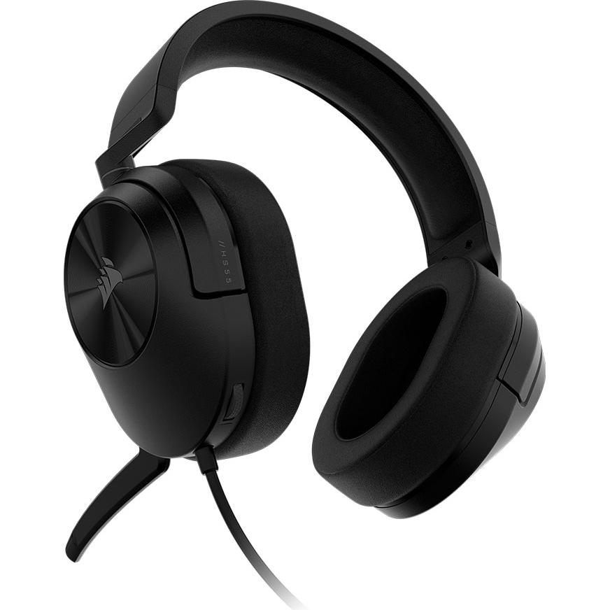 A large main feature product image of EX-DEMO Corsair HS55 SURROUND Wired Gaming Headset (Carbon)