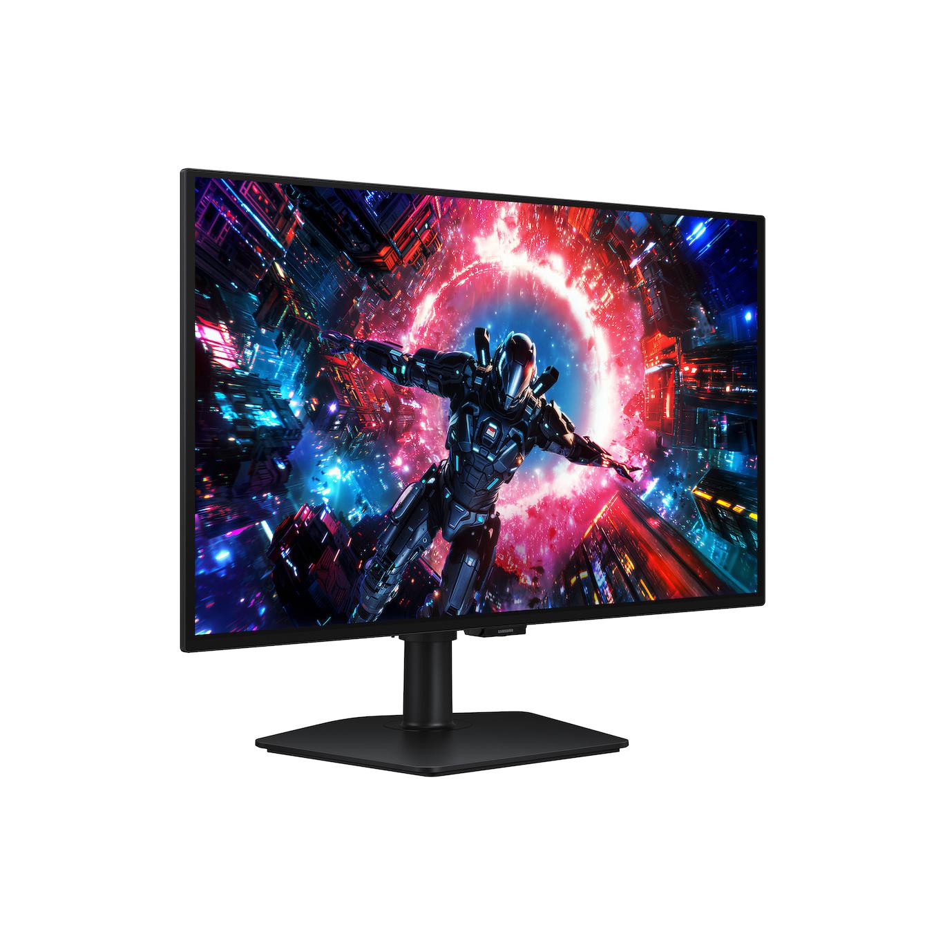 A large main feature product image of Samsung Odyssey OLED G7 G70SH - 27" 4K 2160p 165Hz 0.03ms Gaming Monitor