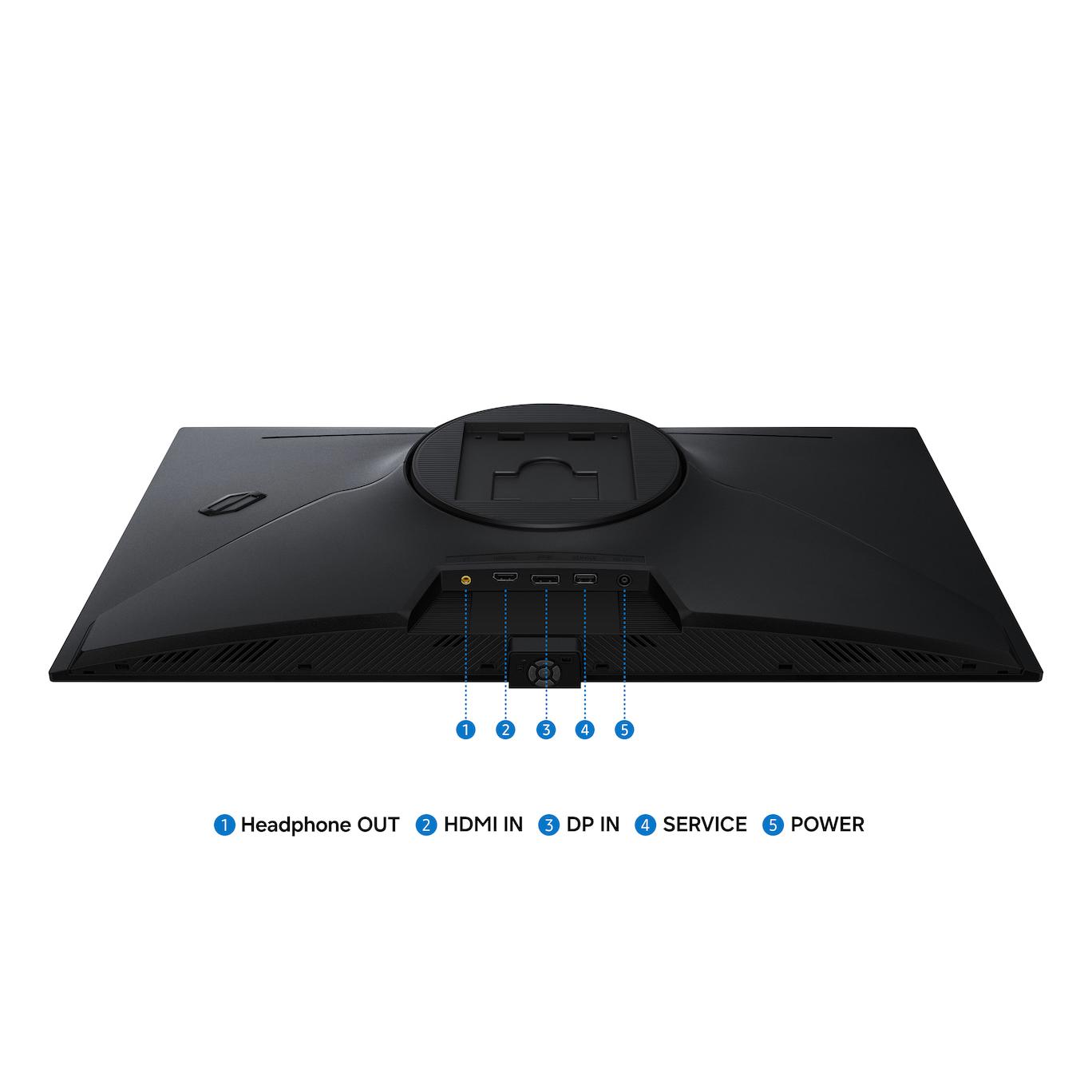 A large main feature product image of Samsung Odyssey OLED G7 G70SH - 27" 4K 2160p 165Hz 0.03ms Gaming Monitor
