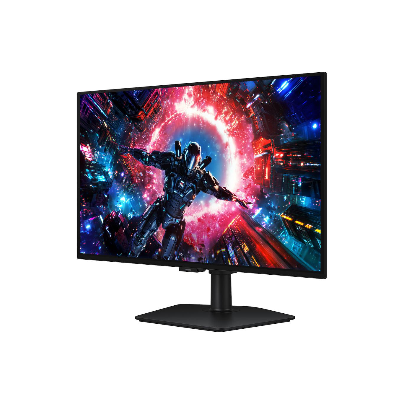 A large main feature product image of Samsung Odyssey OLED G7 G70SH - 27" 4K 2160p 165Hz 0.03ms Gaming Monitor