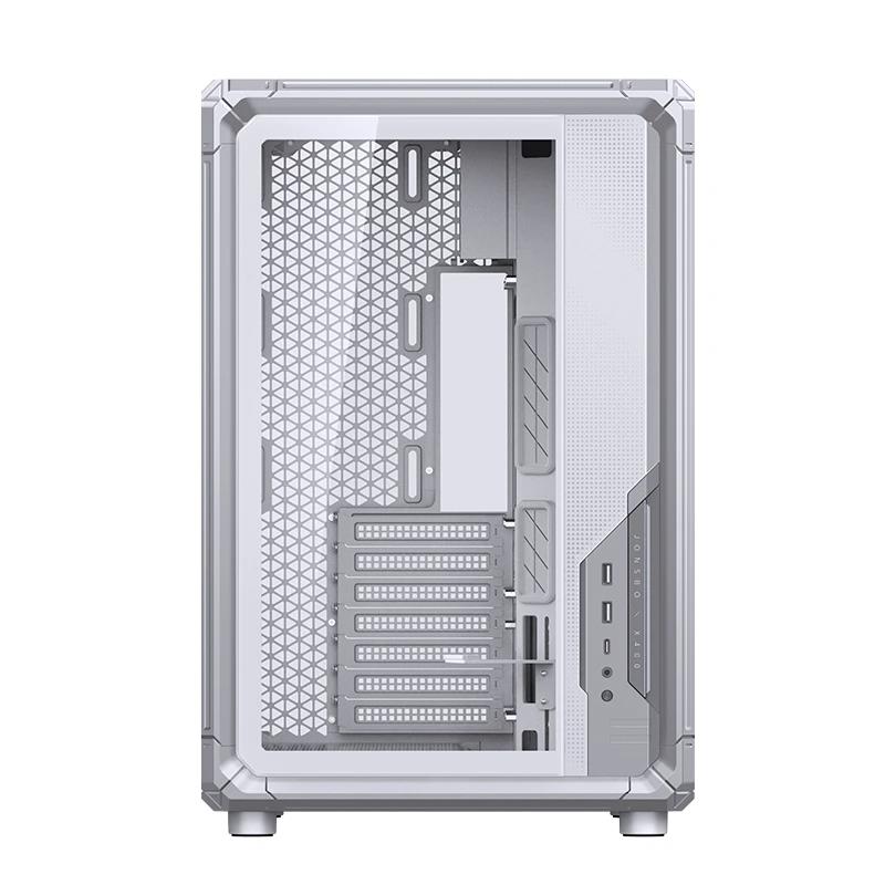 A large main feature product image of Jonsbo X400 Dual-Chamber Aluminium Frame Mid Tower Case (White)