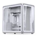 A product image of Jonsbo X400 Dual-Chamber Aluminium Frame Mid Tower Case (White)