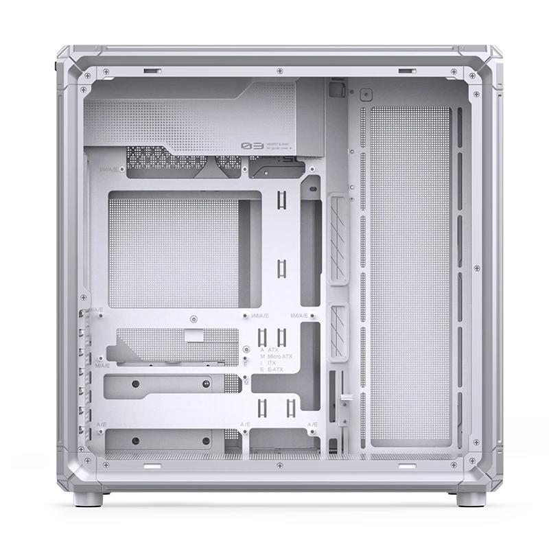 A large main feature product image of Jonsbo X400 Dual-Chamber Aluminium Frame Mid Tower Case (White)