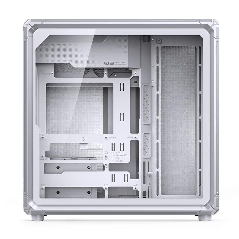 A large main feature product image of Jonsbo X400 Dual-Chamber Aluminium Frame Mid Tower Case (White)
