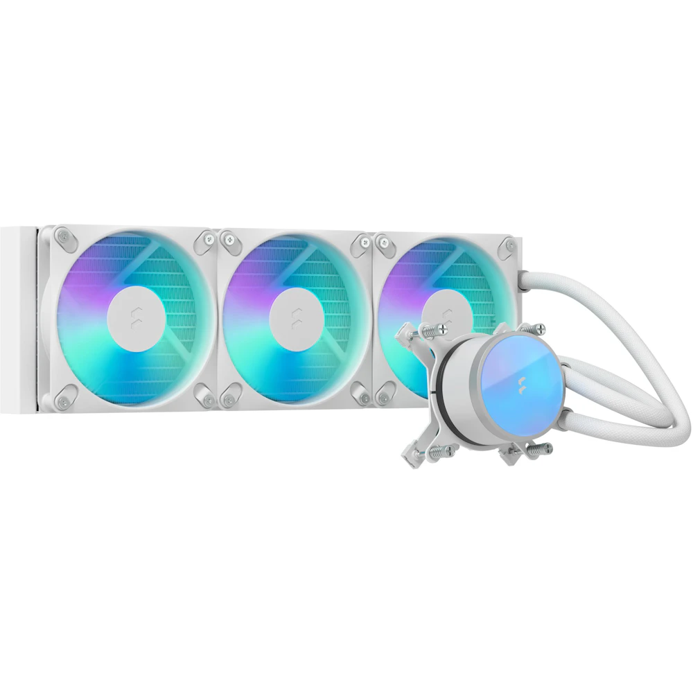 Fractal Design Radius 360mm ARGB AIO Liquid CPU Cooler (White)
