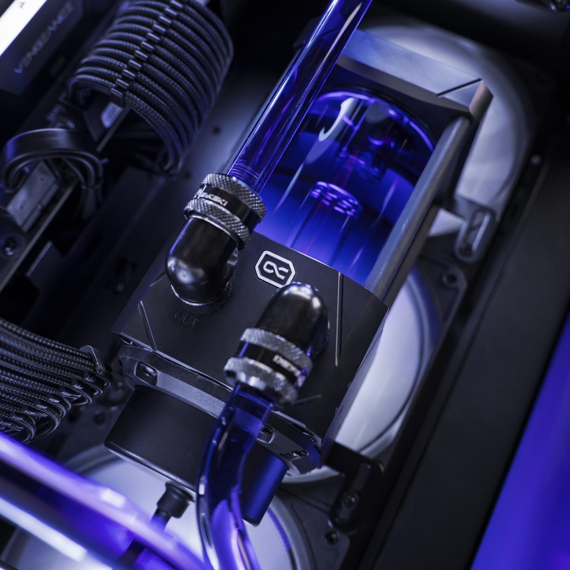 A large main feature product image of PLE Royal RX 9070 XT Prebuilt Ready To Go Gaming PC