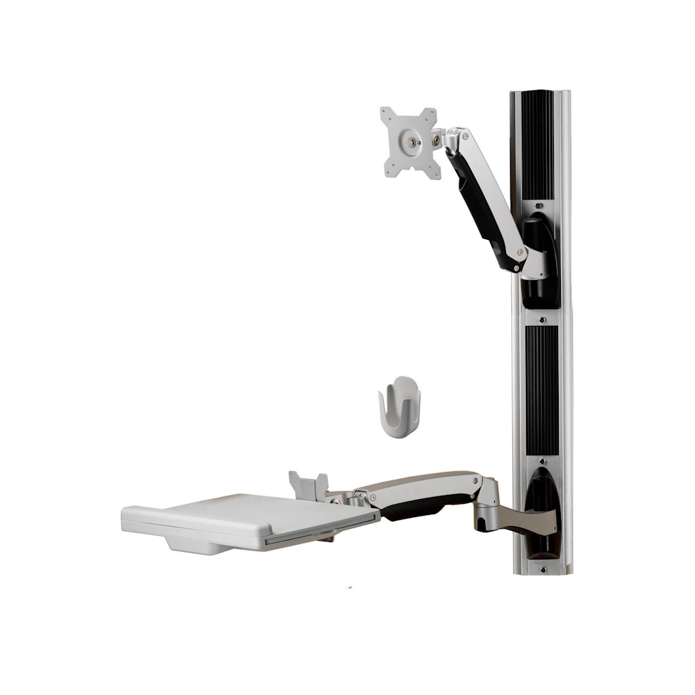 Aavara W8812 Single Monitor Workstation Column Mount (15 to 24")