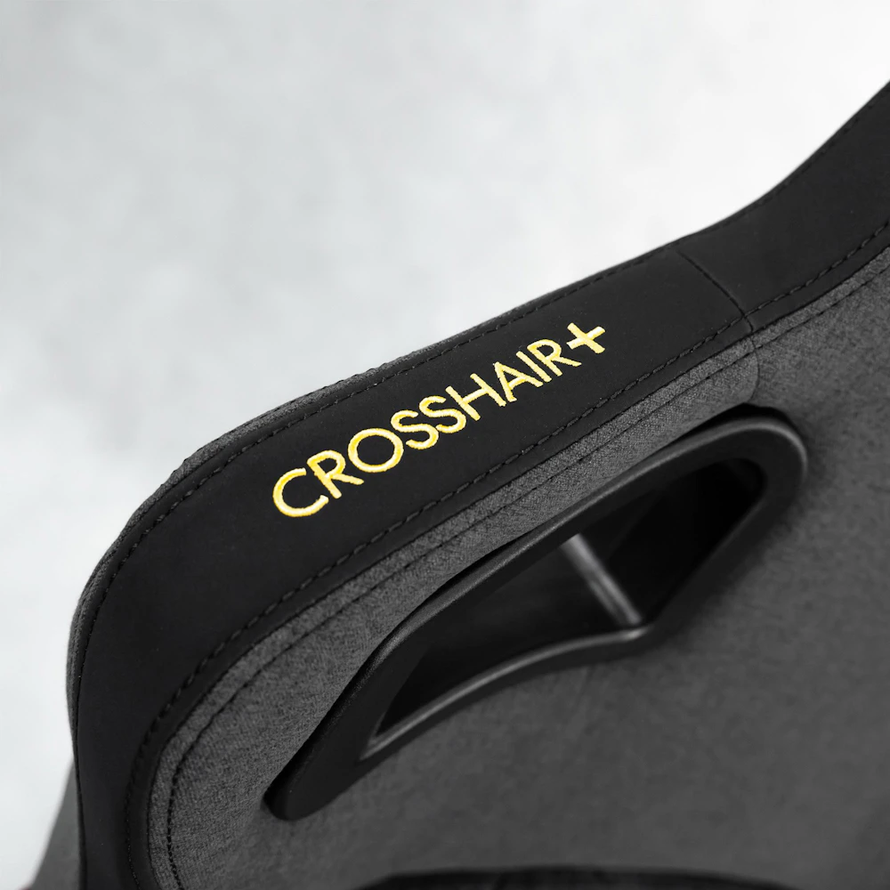 A large main feature product image of EX-DEMO BattleBull Crosshair+ Gaming Chair - Dark Grey Weave