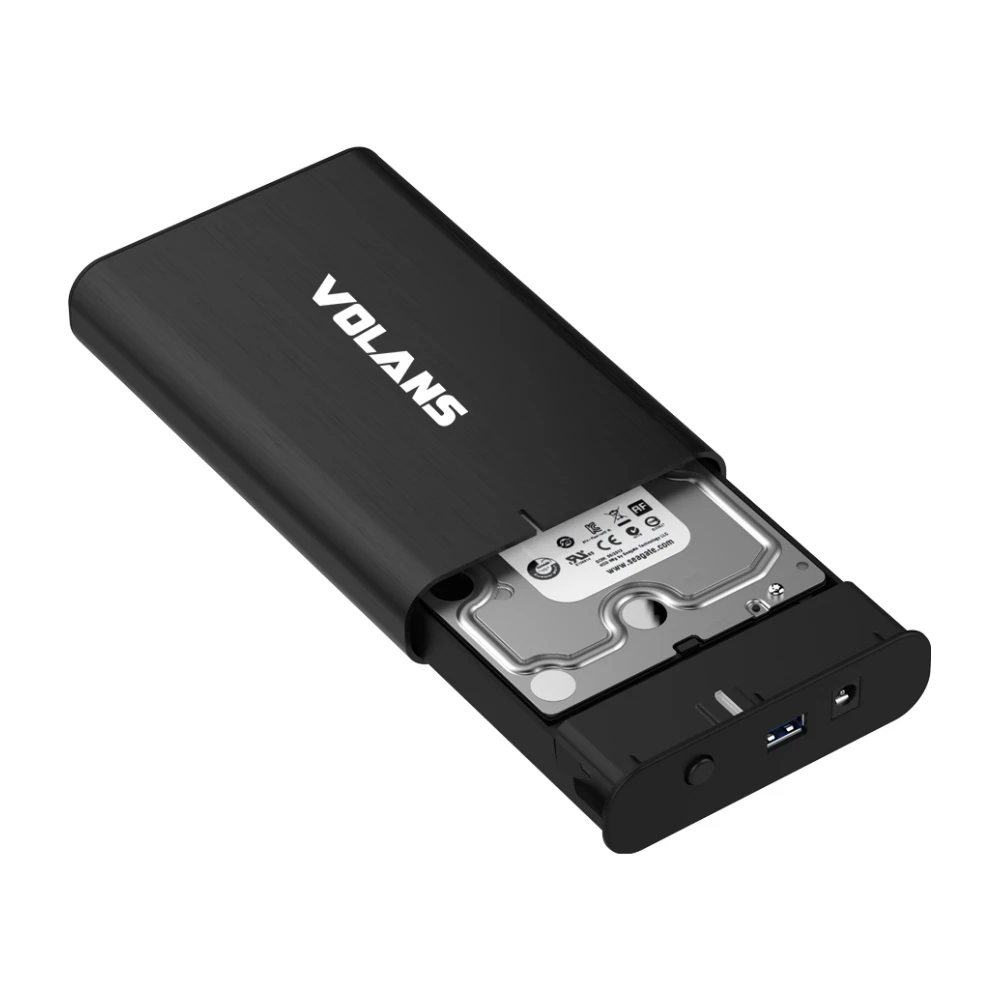 A large main feature product image of EX-DEMO Volans 3.5″ SATA to USB 3.0 Aluminium Hard Drive Enclosure
