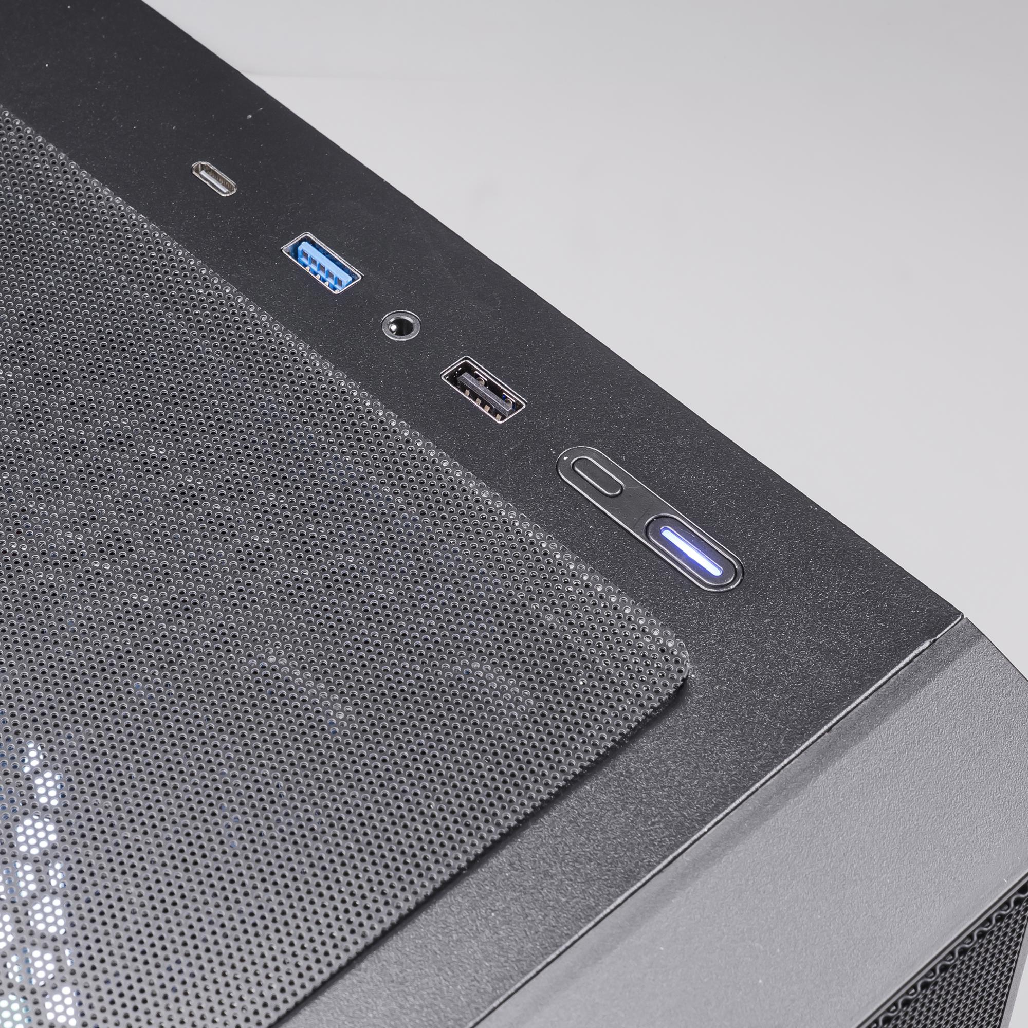 A large main feature product image of PLE Mist RTX 5060 Ti Prebuild Ready To Go Gaming PC
