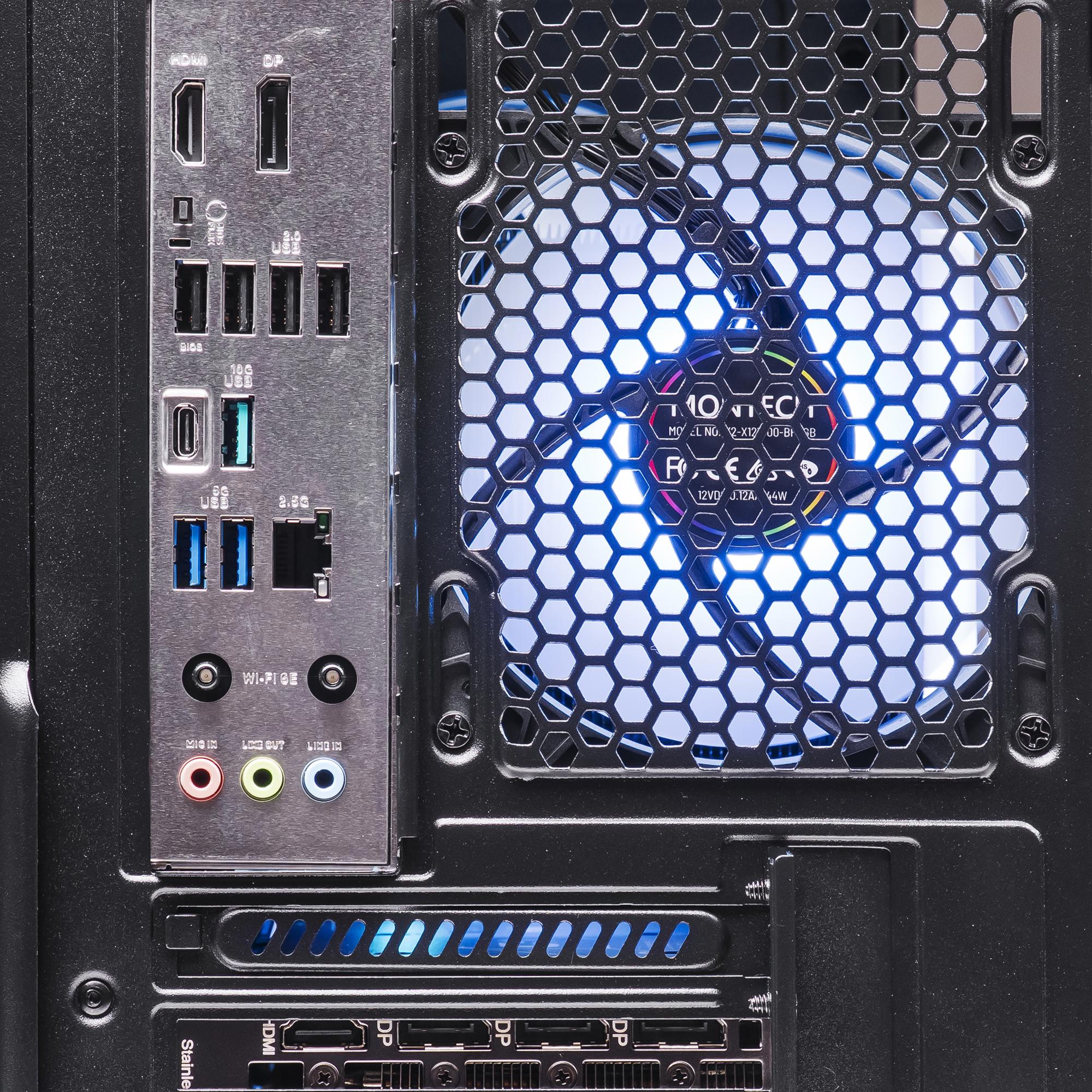 A large main feature product image of PLE Mist RTX 5060 Ti Prebuild Ready To Go Gaming PC