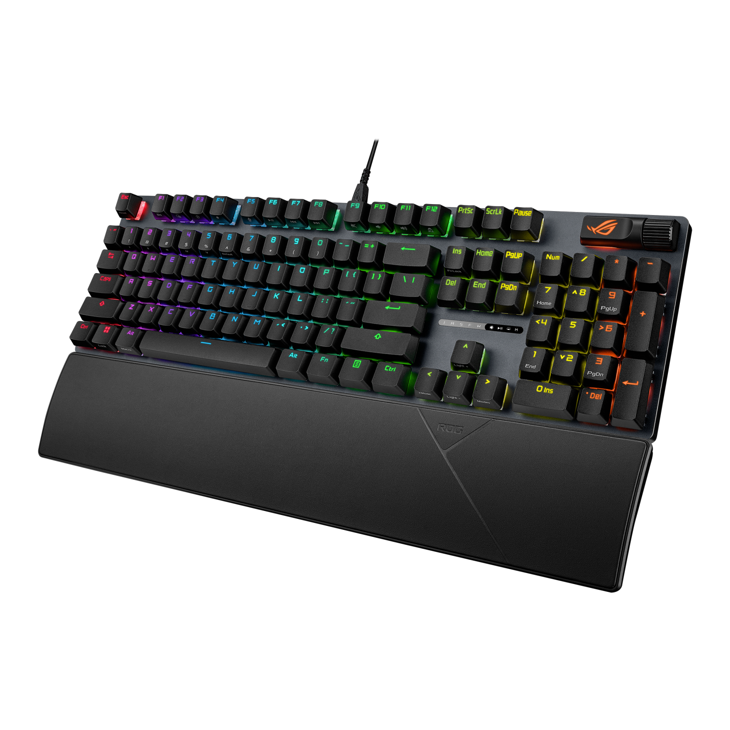 A large main feature product image of ASUS ROG Strix Scope II X Wired Gaming Keyboard - PBT Storm Switch