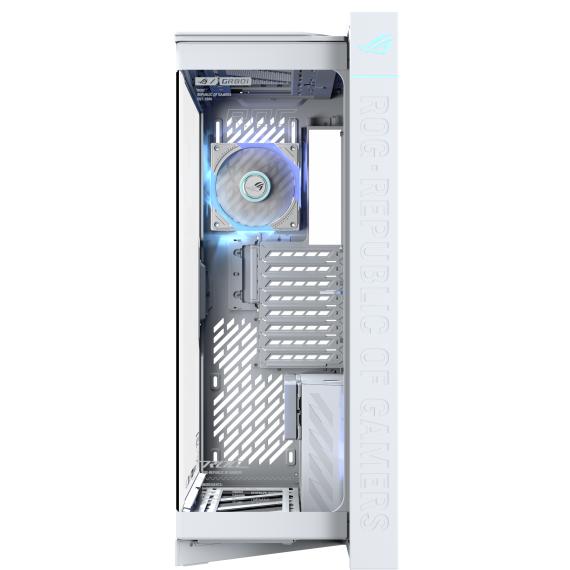 A large main feature product image of ASUS ROG Cronox ARGB GR801 Full Tower Case - White