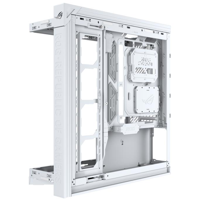 A large main feature product image of ASUS ROG Cronox ARGB GR801 Full Tower Case - White