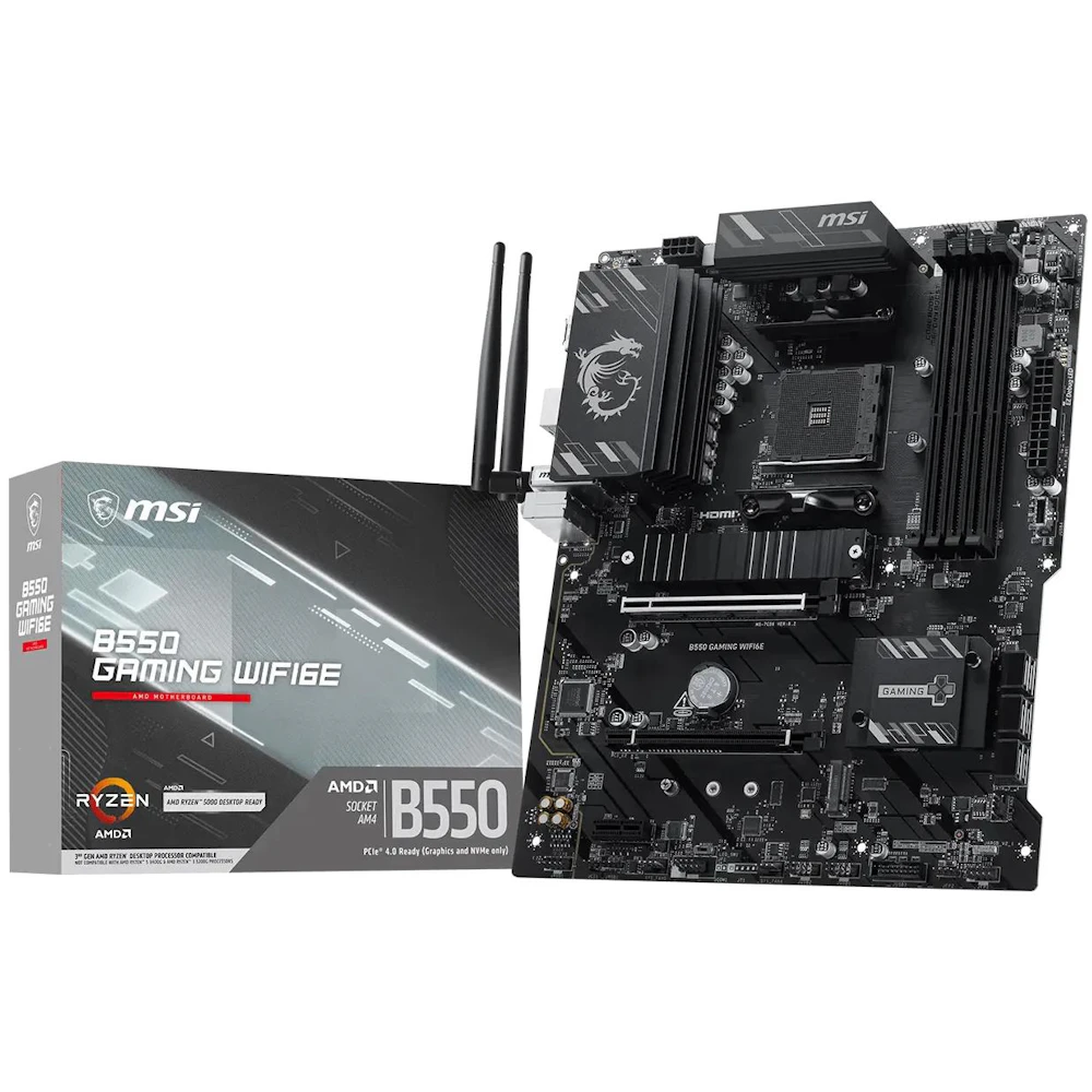 MSI B550 Gaming WiFi6E AM4 ATX Desktop Motherboard