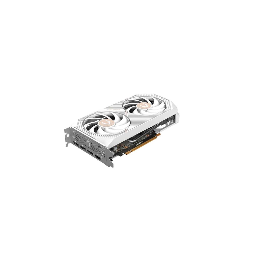 A large main feature product image of EX-DEMO ZOTAC GAMING GeForce RTX 5060 Twin Edge OC 8GB GDDR7 (White)