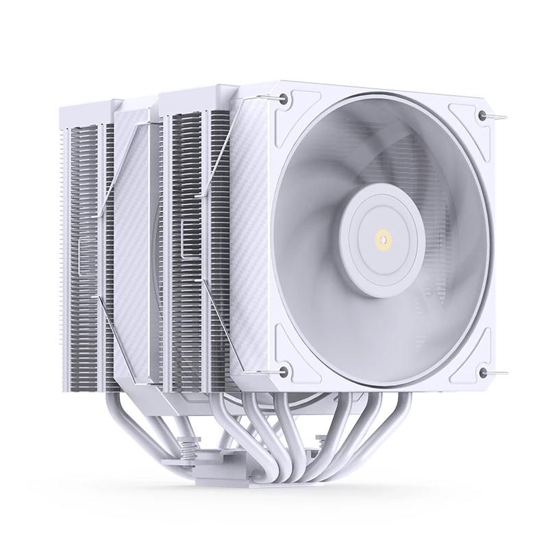 A large main feature product image of EX-DEMO Jonsbo HX6280 ARGB Dual-Tower Performance CPU Cooler (White)