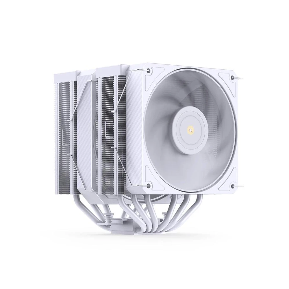 A large main feature product image of EX-DEMO Jonsbo HX6280 ARGB Dual-Tower Performance CPU Cooler (White)