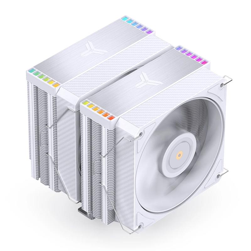 A large main feature product image of EX-DEMO Jonsbo HX6280 ARGB Dual-Tower Performance CPU Cooler (White)