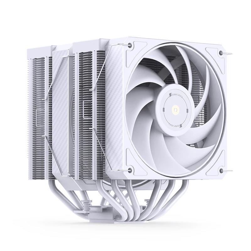 A large main feature product image of EX-DEMO Jonsbo HX6280 ARGB Dual-Tower Performance CPU Cooler (White)