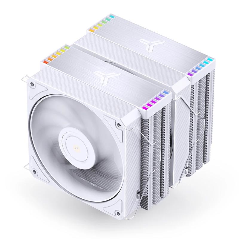 A large main feature product image of EX-DEMO Jonsbo HX6280 ARGB Dual-Tower Performance CPU Cooler (White)