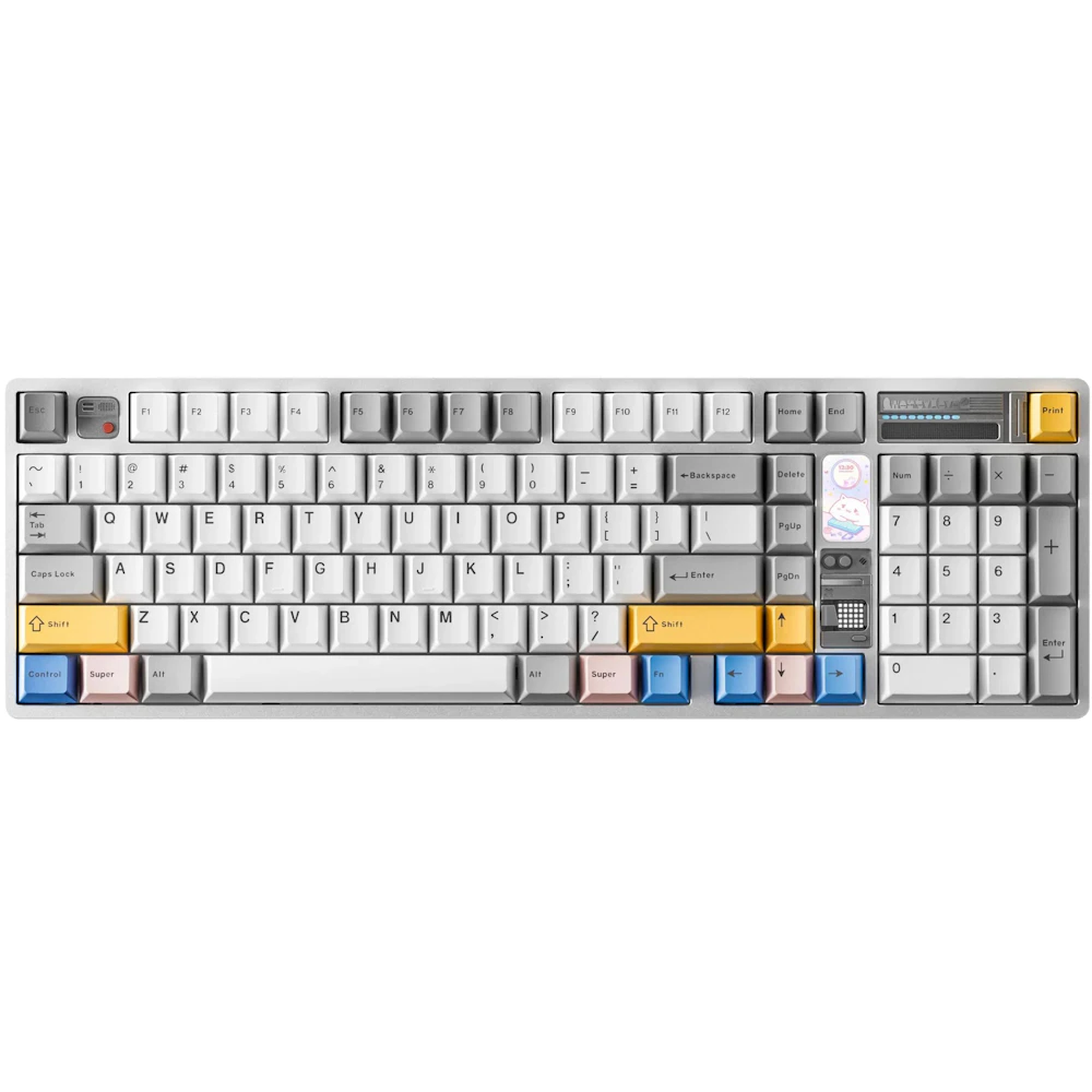 Qwertykeys QK100 Mk2 Prebuilt Wireless Mechanical Keyboard - Radiant Silver