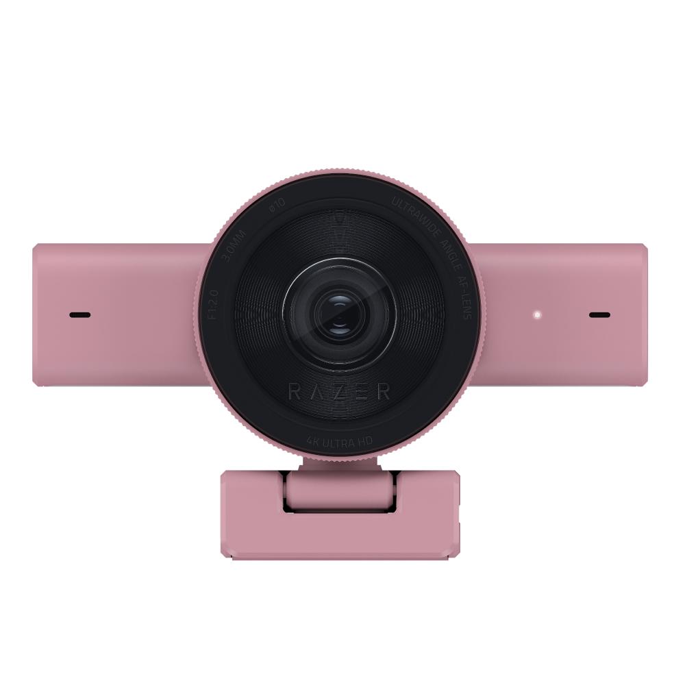 A large main feature product image of EX-DEMO Razer Kiyo V2 - 4K30 Ultra HD Streaming Webcam (Quartz Pink)