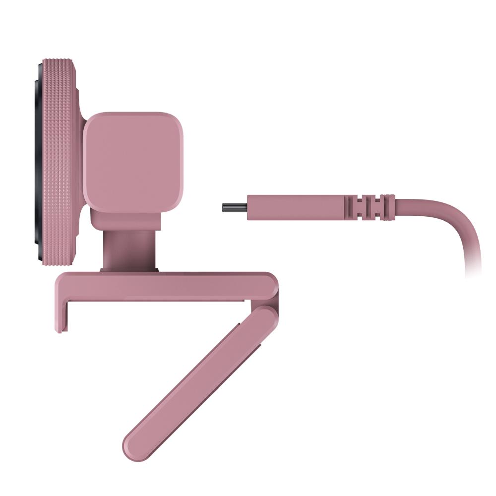 A large main feature product image of EX-DEMO Razer Kiyo V2 - 4K30 Ultra HD Streaming Webcam (Quartz Pink)