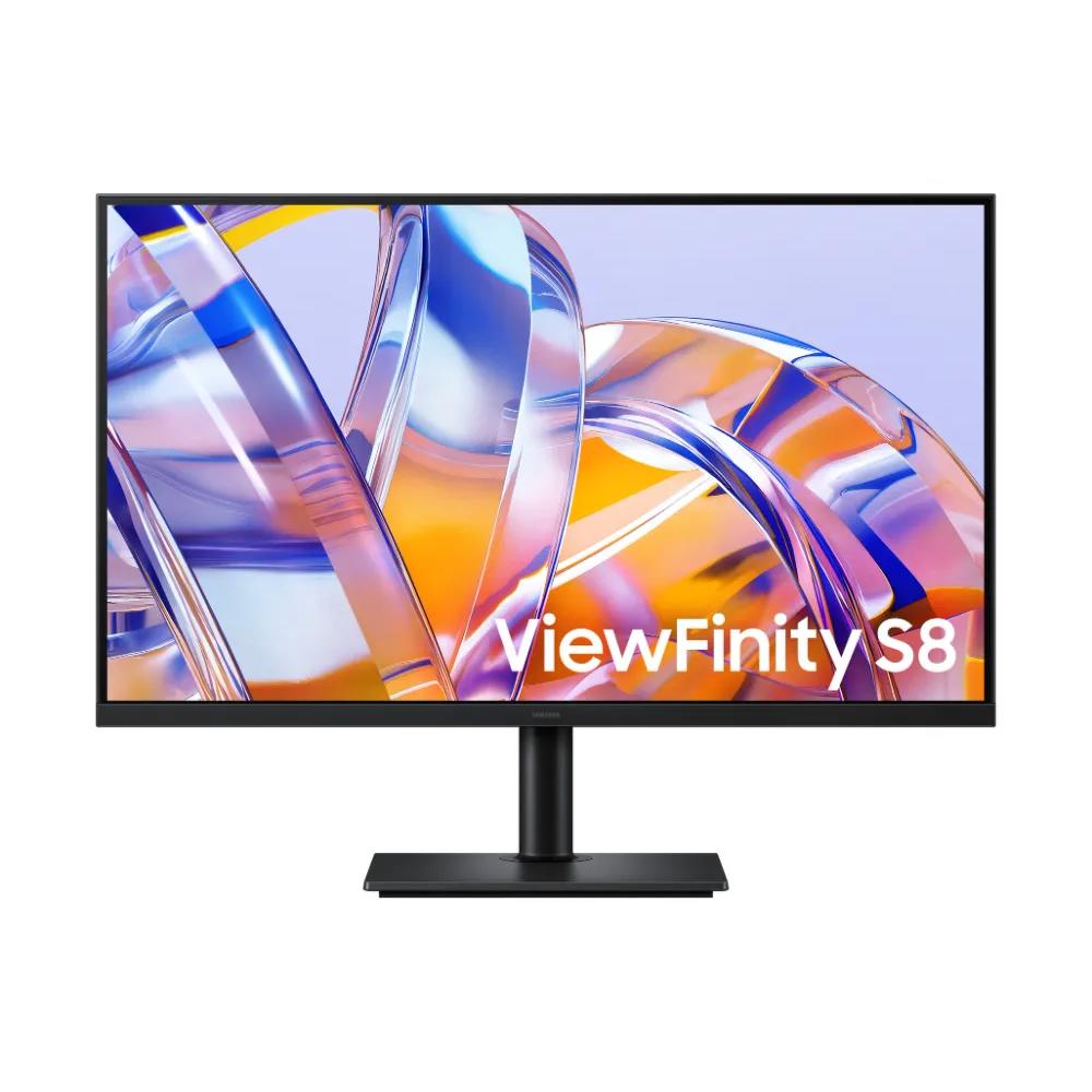 A large main feature product image of Samsung Viewfinity S8 S80UH - 32" 4K 2160p 60Hz VA Monitor