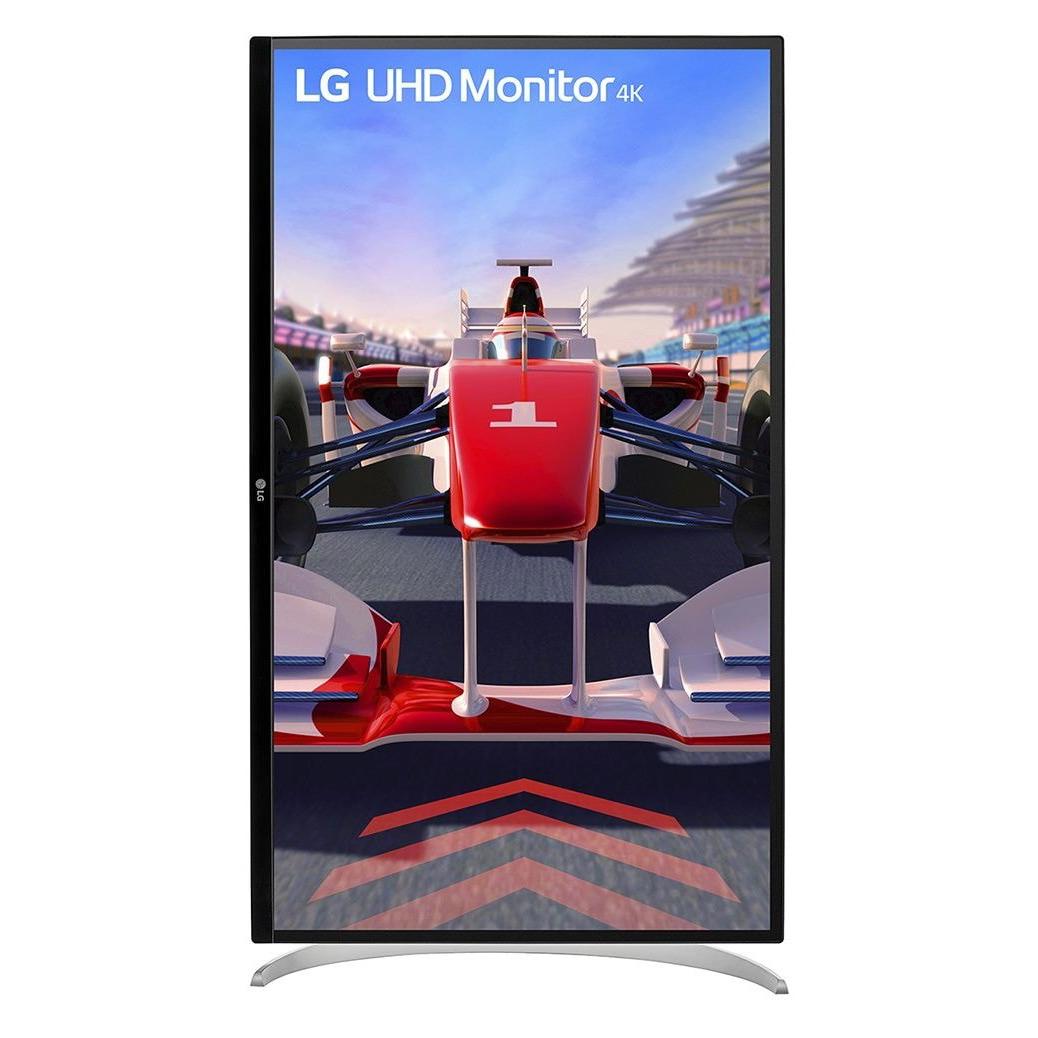 A large main feature product image of EX-DEMO LG 32UQ750P-W - 31.5" 4K 2160p 144Hz VA Monitor