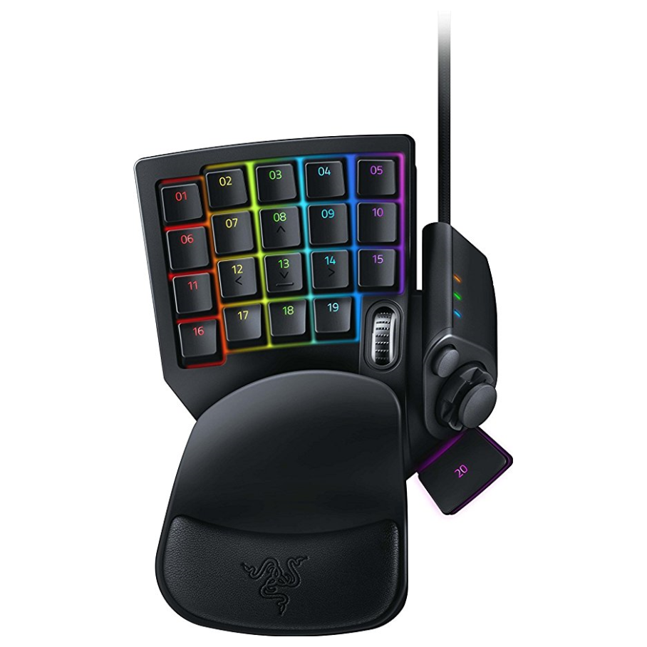 A large main feature product image of EX-DEMO Razer Tartarus Chroma V2 - USB Macro Gamepad (Mecha-Membrane Switch)