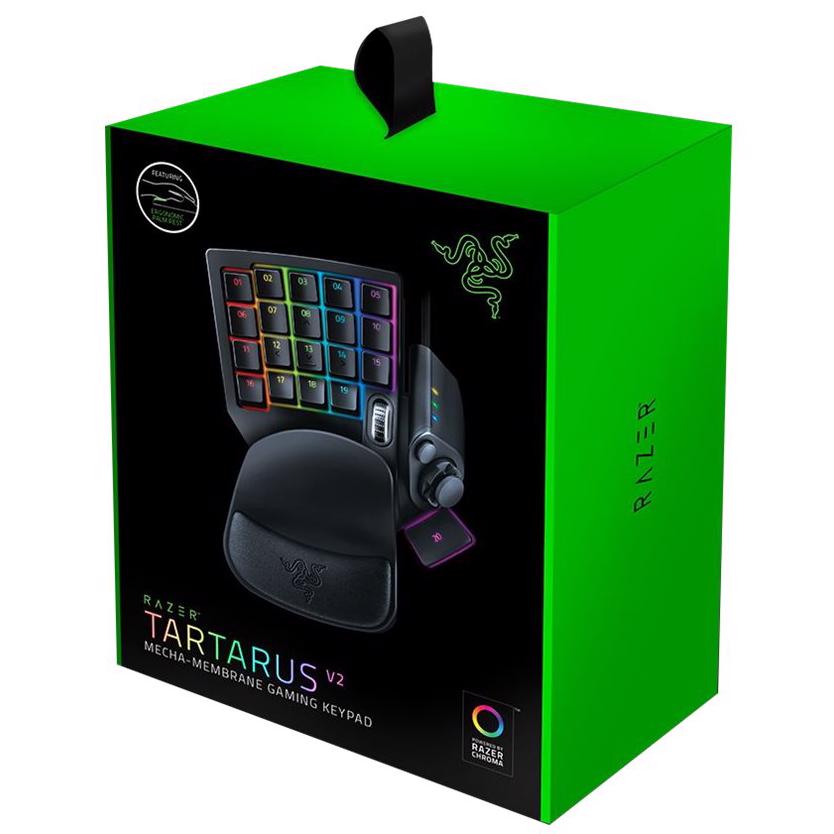 A large main feature product image of EX-DEMO Razer Tartarus Chroma V2 - USB Macro Gamepad (Mecha-Membrane Switch)