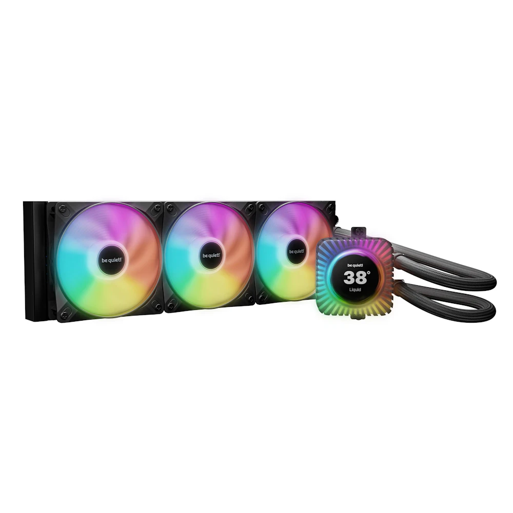 be quiet! LIGHT LOOP IO LCD 360mm ARGB AIO Liquid CPU Cooler (Black)
