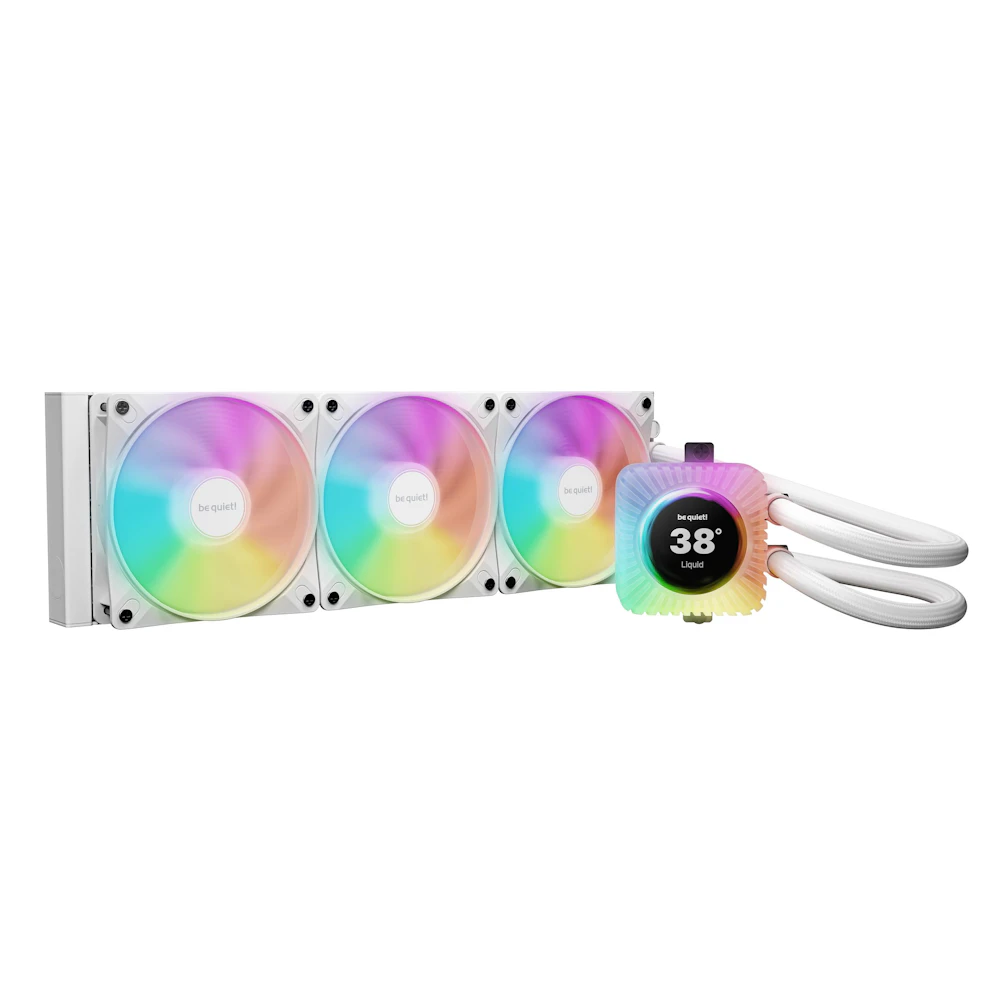 be quiet! LIGHT LOOP IO LCD 360mm ARGB AIO Liquid CPU Cooler (White)