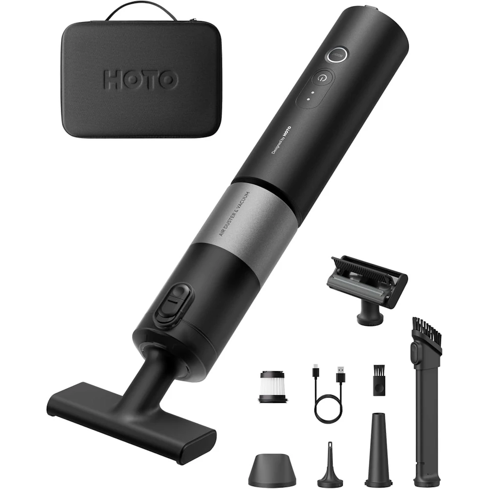HOTO AutoCare Plus Air Duster & Vacuum with Accessory Kit