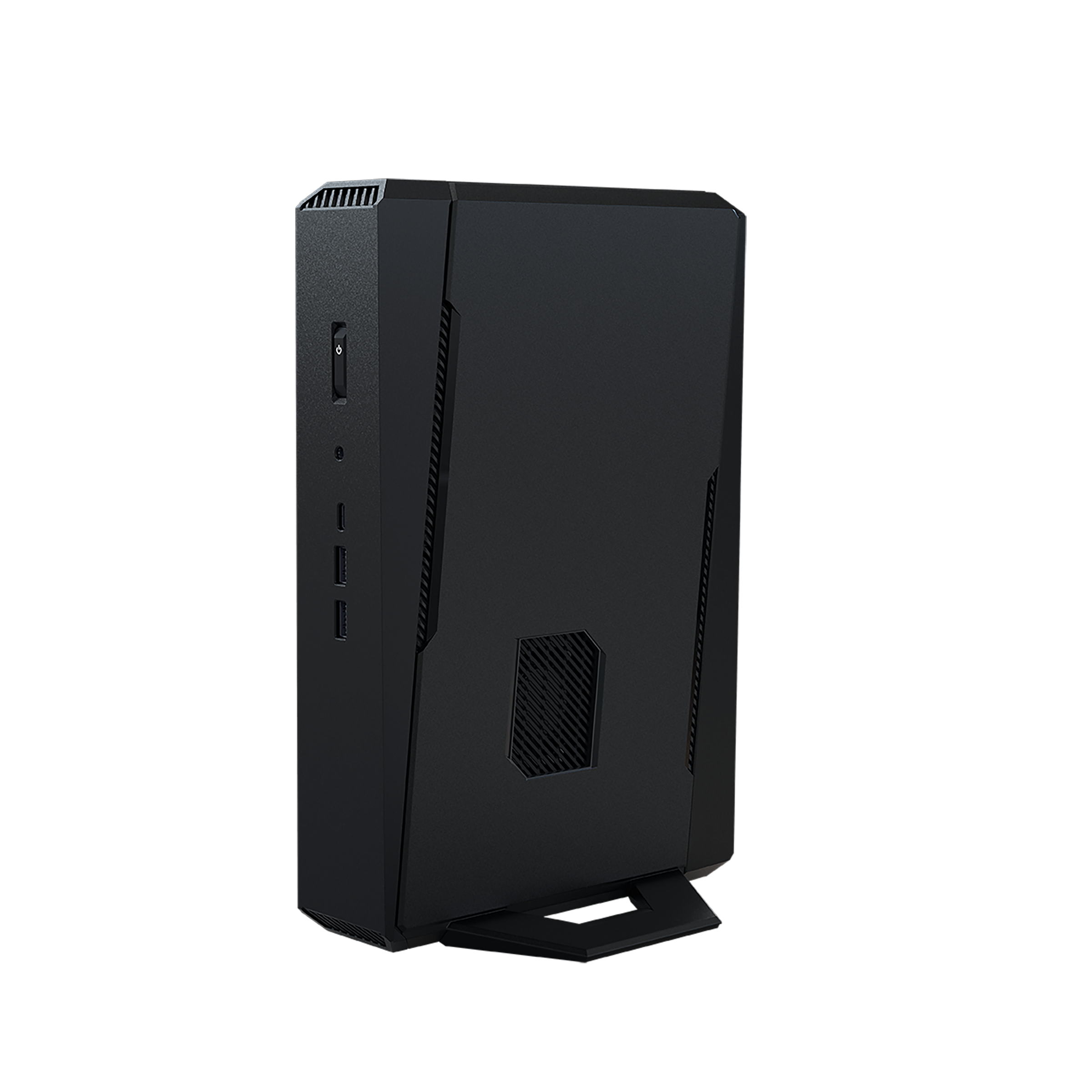 A large main feature product image of ASUS NUC 15 Performance Ultra 9 RTX 5070 Barebones Mini PC