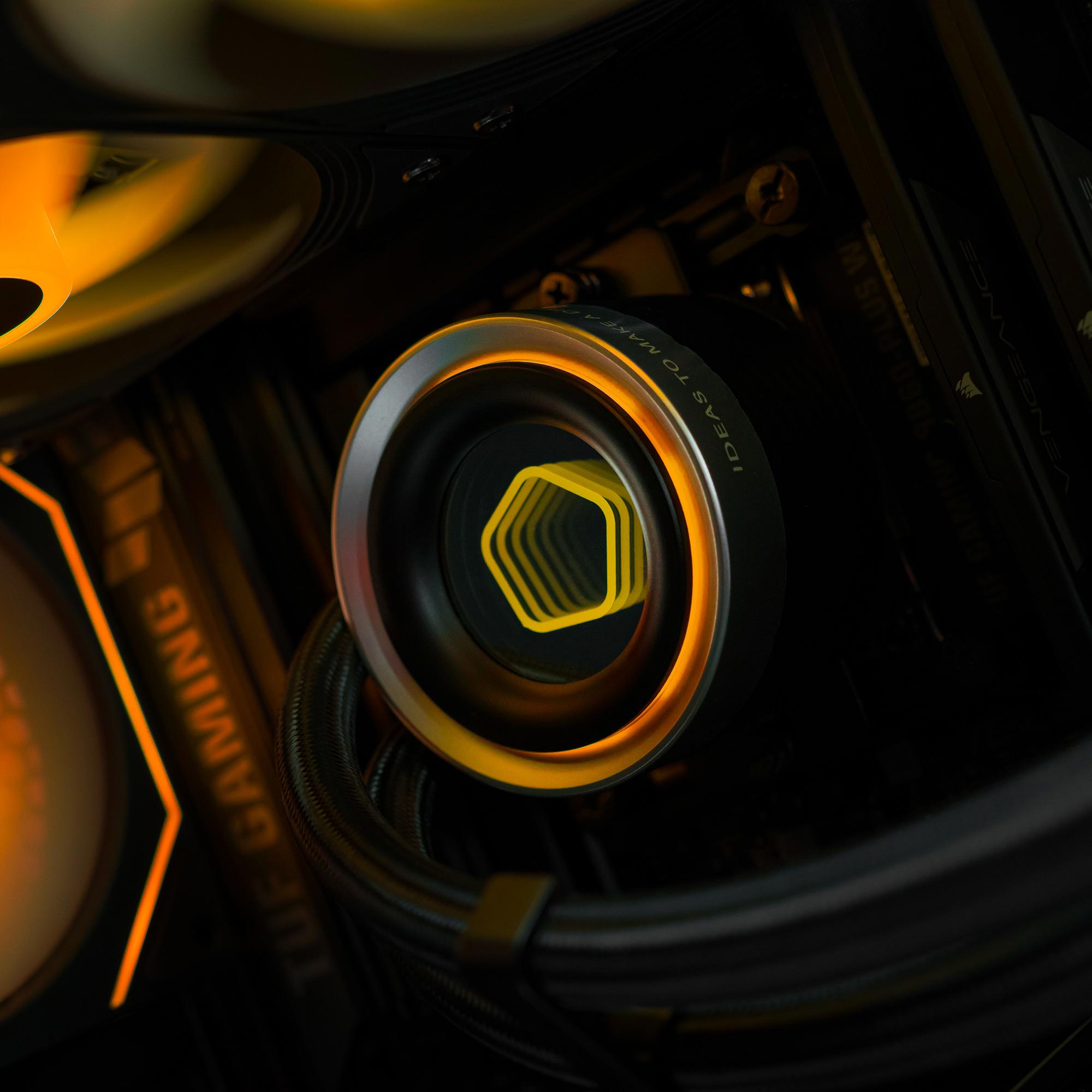 A large main feature product image of EX-DEMO PLE Pyro RTX 5060 Prebuilt Ready To Go Gaming PC