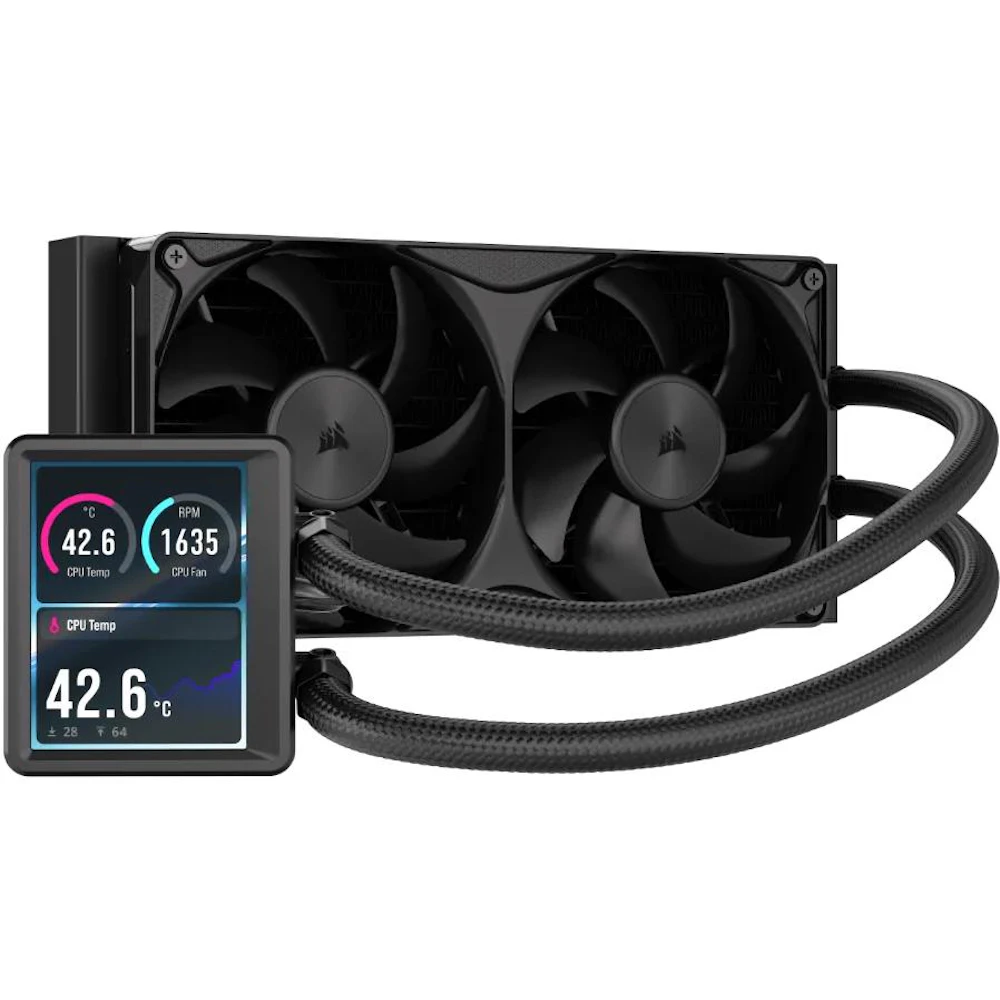 Corsair NAUTILUS II 240 RS LCD - 240mm AIO Liquid CPU Cooler (Black)