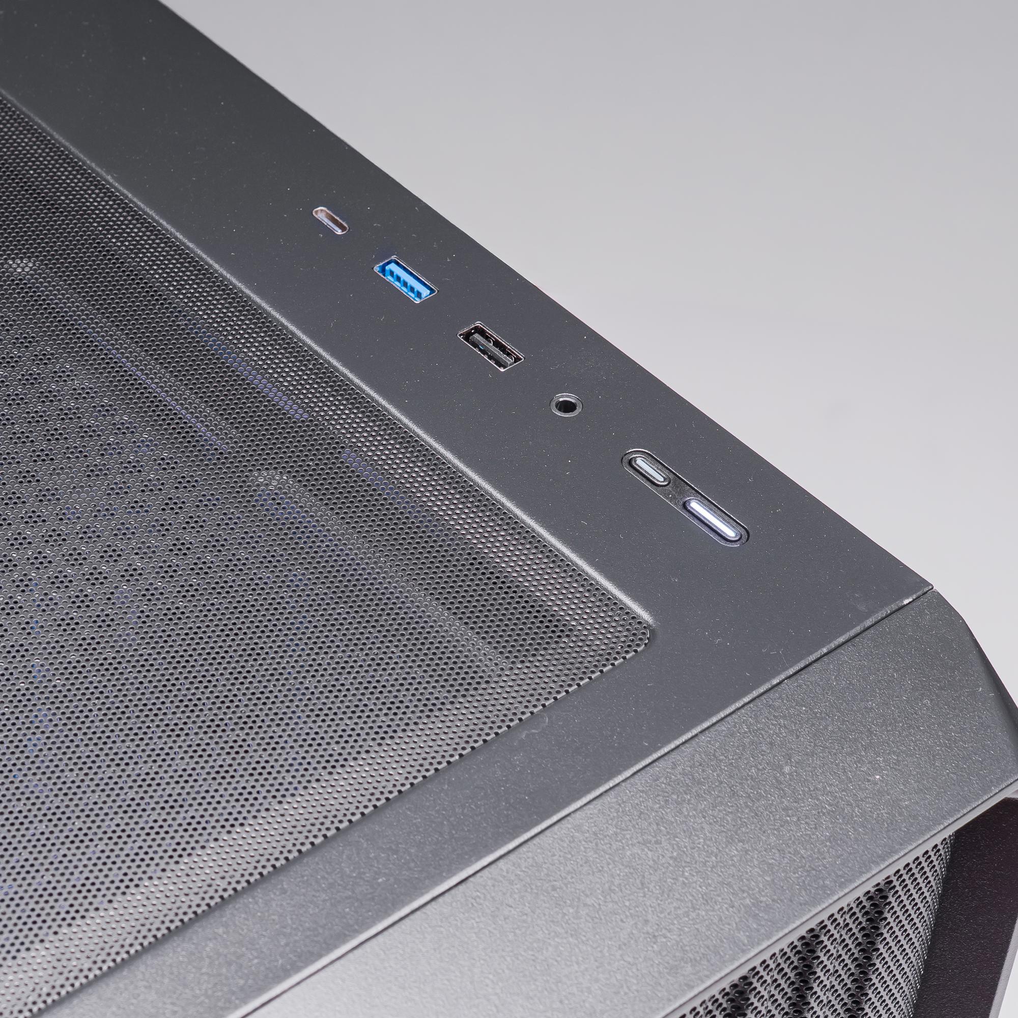 A large main feature product image of PLE Nova RX 9070 XT Prebuilt Ready To Go Gaming PC
