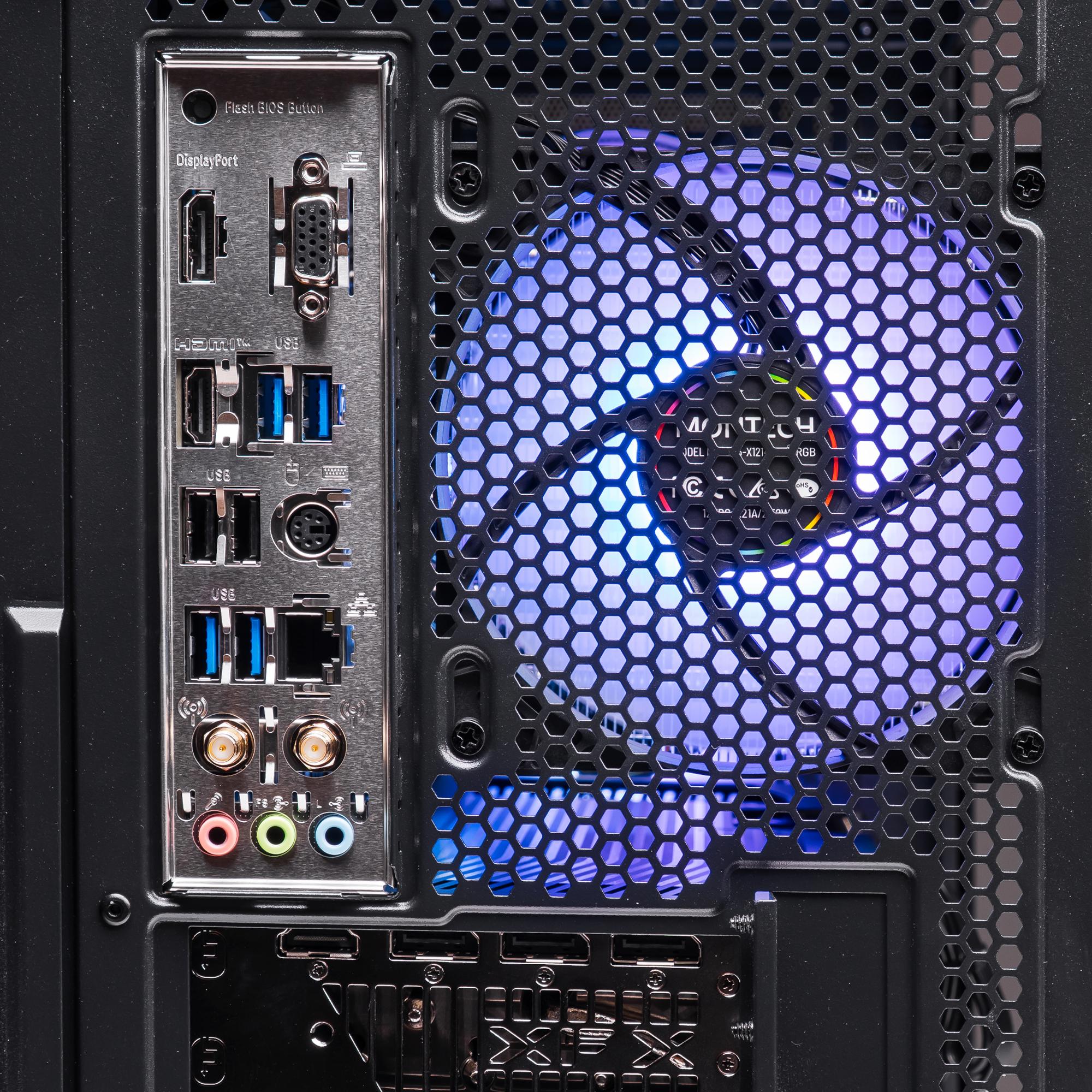 A large main feature product image of PLE Nova RX 9070 XT Prebuilt Ready To Go Gaming PC
