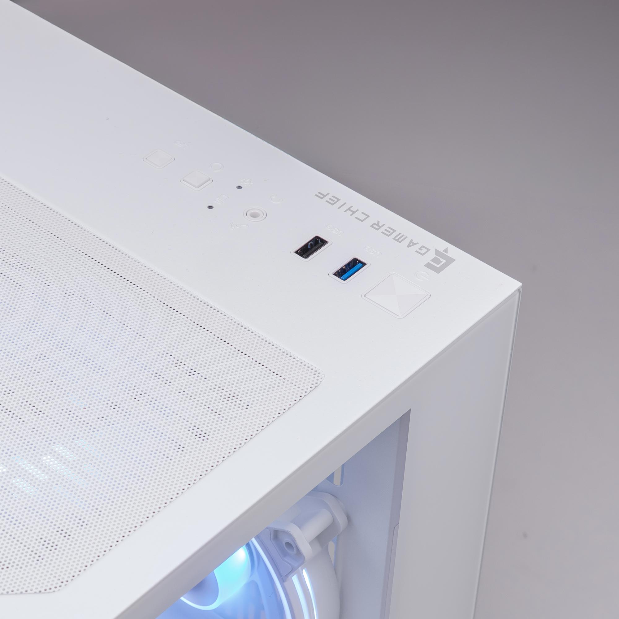 A large main feature product image of PLE Echo RX 7600 Prebuilt Ready To Go Gaming PC