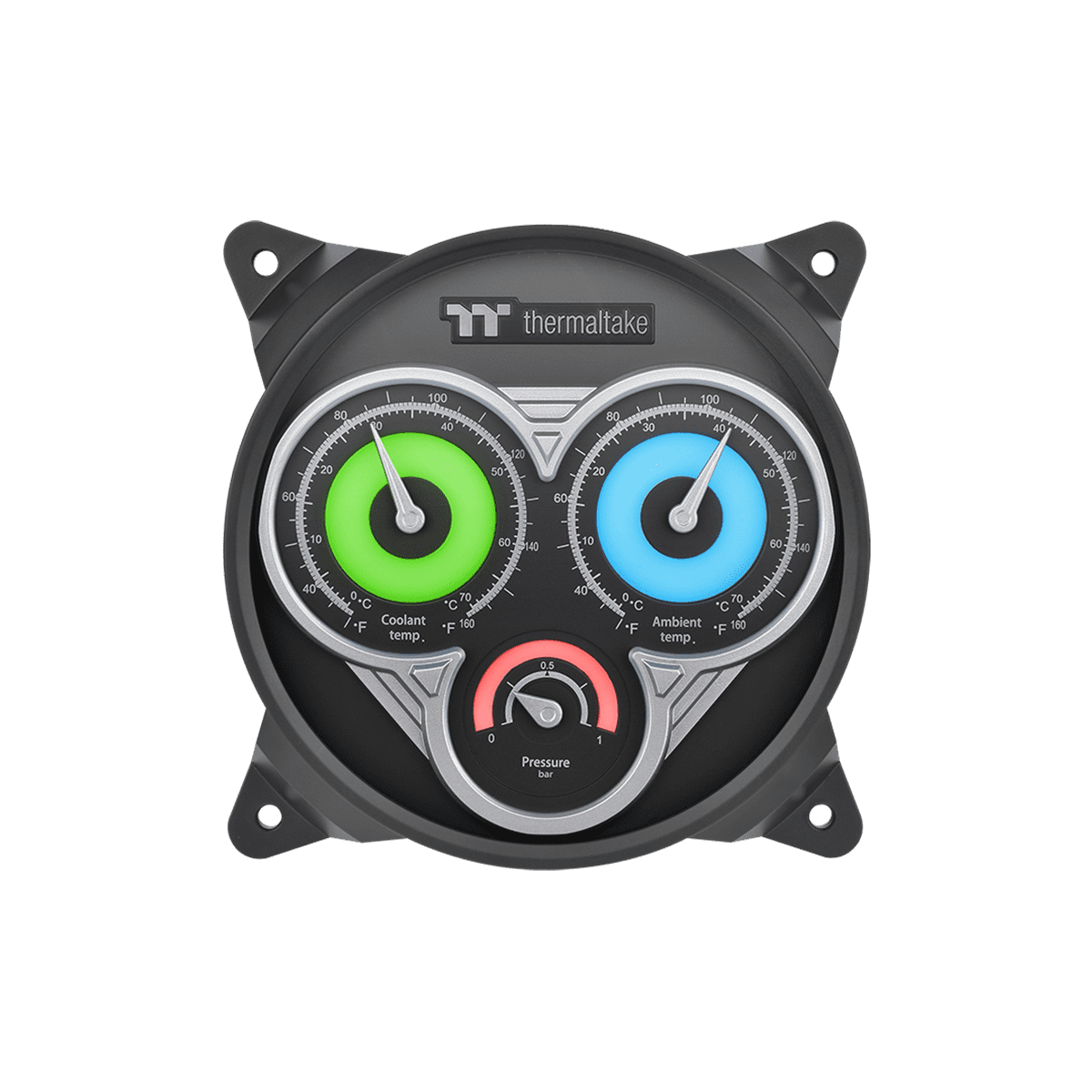 A large main feature product image of Thermaltake Pacific TF3 Liquid Cooling System Dashboard