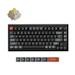 A product image of Keychron V1 Ultra 8K Wireless Custom Mechanical Keyboard - Black (Keychron Silk POM Switch - Banana)