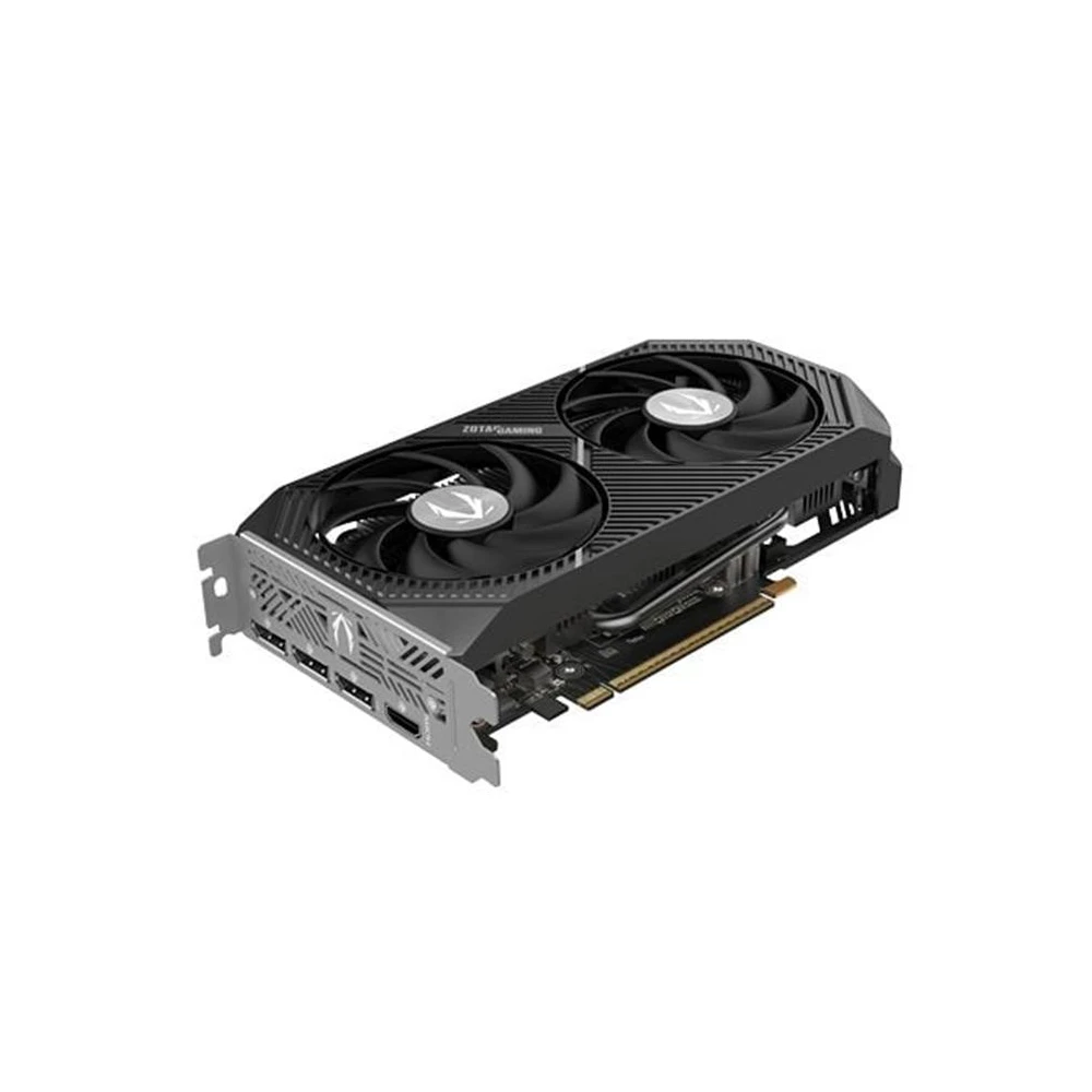 A large main feature product image of ZOTAC GAMING GeForce RTX 5060 Twin Edge Plus 8GB GDDR7