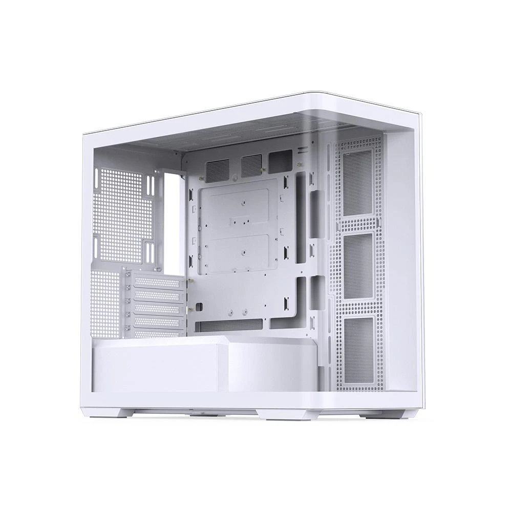 A large main feature product image of EX-DEMO Jonsbo D300 mATX Case (White)