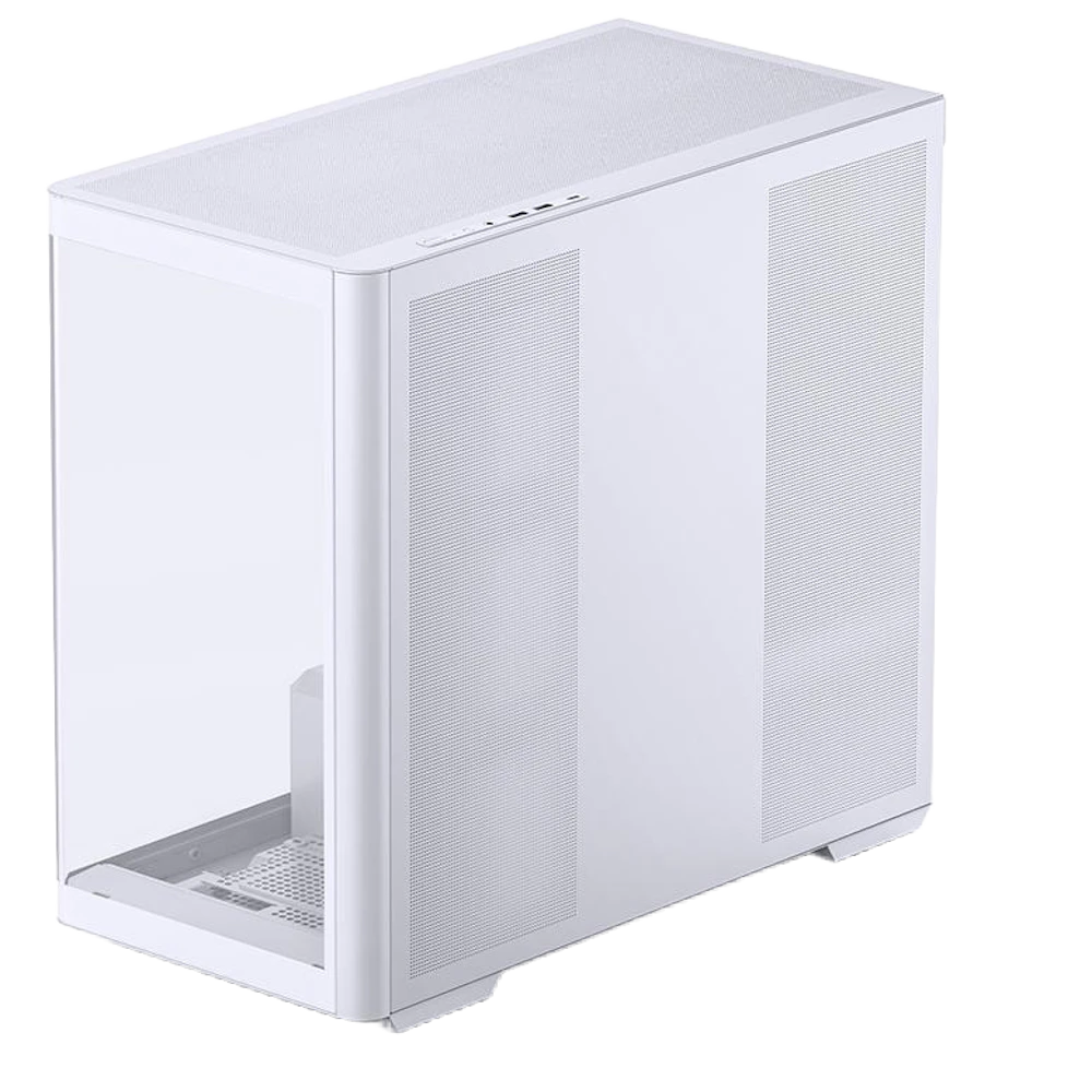 A large main feature product image of EX-DEMO Jonsbo D300 mATX Case (White)