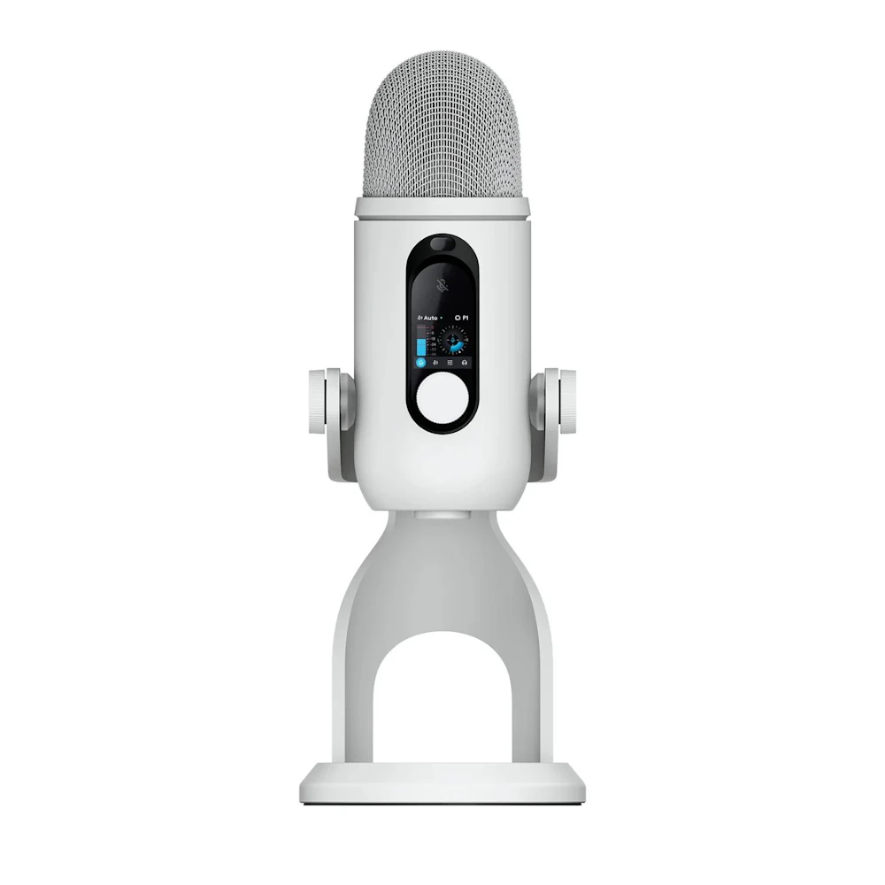 A large main feature product image of Logitech G YETI 2 Gaming Microphone (White)