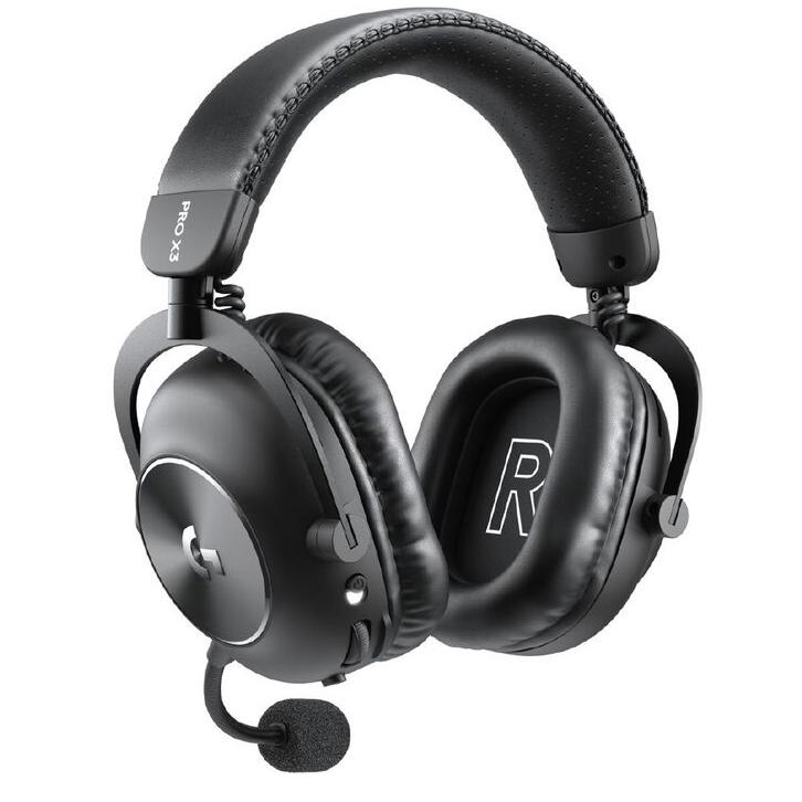 A large main feature product image of Logitech G PRO X3 LIGHTSPEED Wireless Gaming Headset (Black)