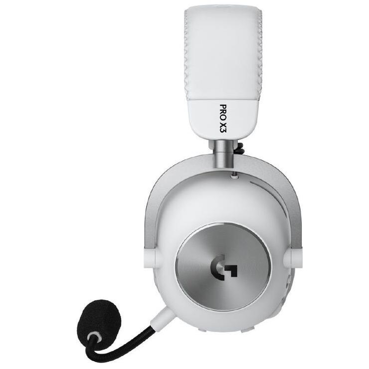 A large main feature product image of Logitech G PRO X3 LIGHTSPEED Wireless Gaming Headset (White)