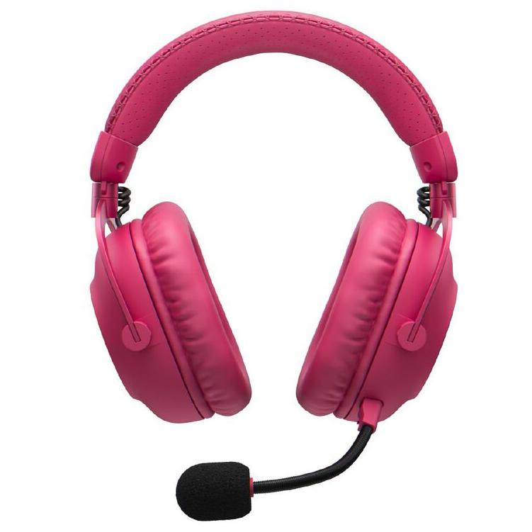 A large main feature product image of Logitech G PRO X3 LIGHTSPEED Wireless Gaming Headset (Magenta)